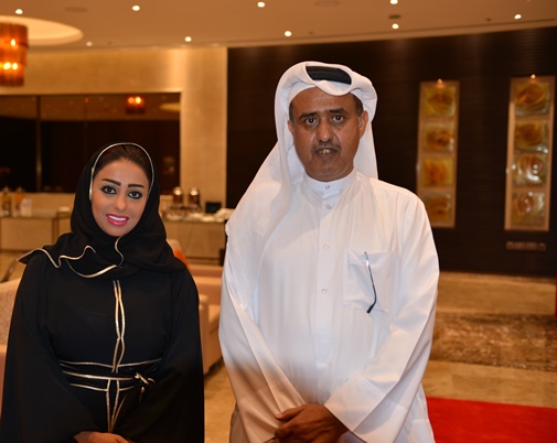 President with Amal Al-Mannai